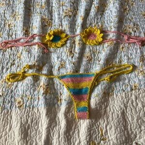 Colorful Crochet Bikini Set